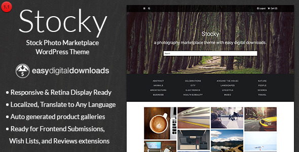  Stocky - A Stock Photography Marketplace Theme 